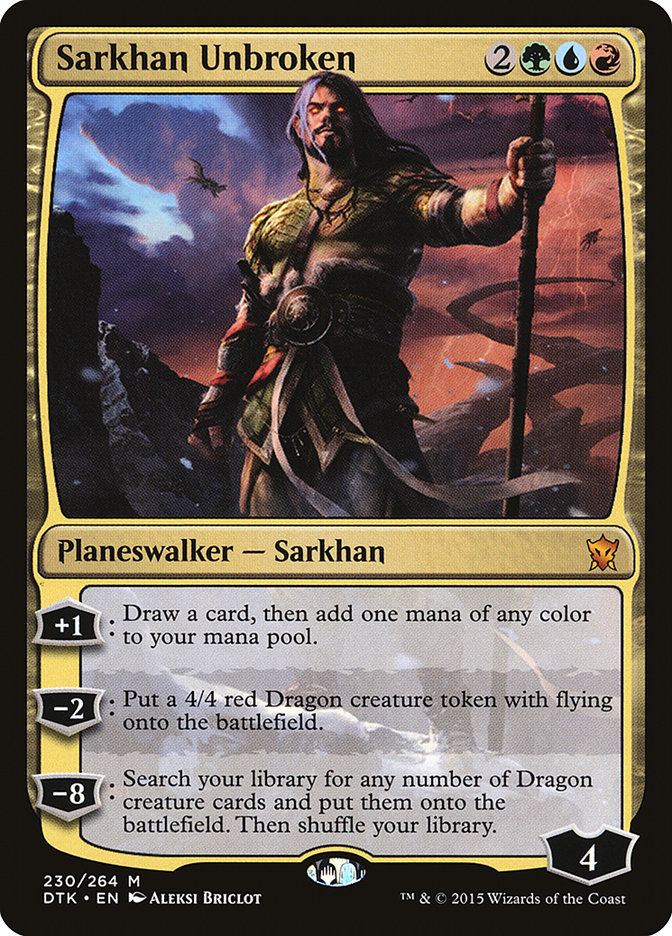 Sarkhan Unbroken - (Foil): Dragons of Tarkir