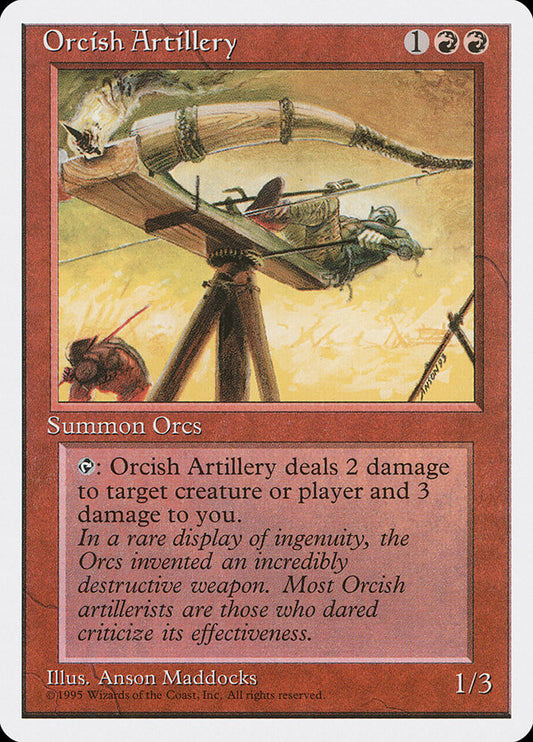 Orcish Artillery: Fourth Edition