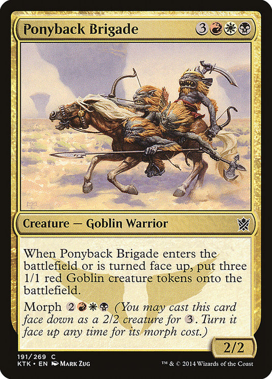 Ponyback Brigade - (Foil): Khans of Tarkir