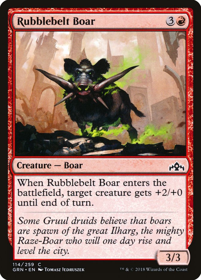 Rubblebelt Boar: Guilds of Ravnica