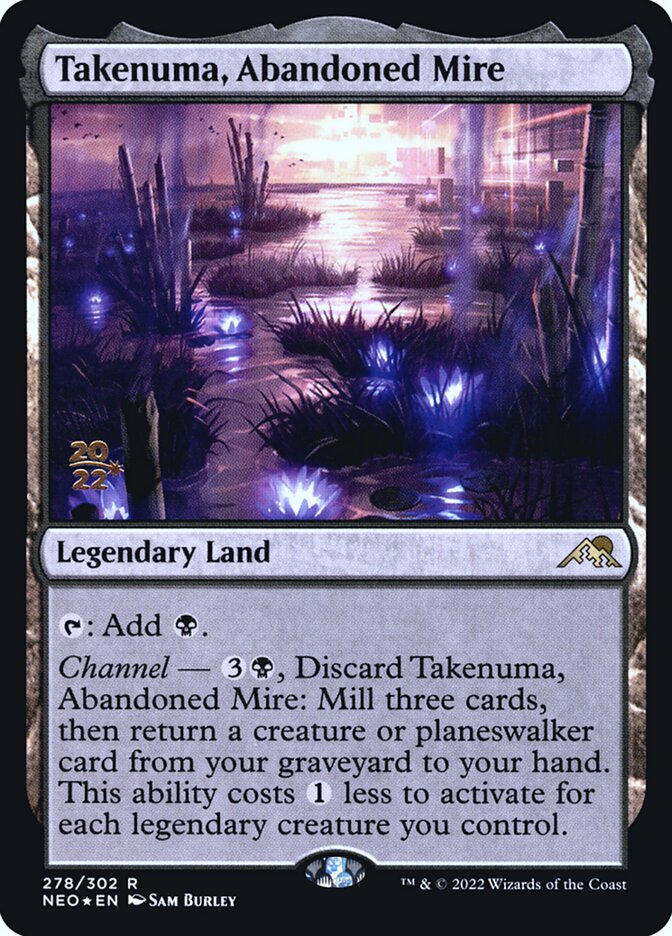 Takenuma, Abandoned Mire - (Foil): Kamigawa: Neon Dynasty Promos