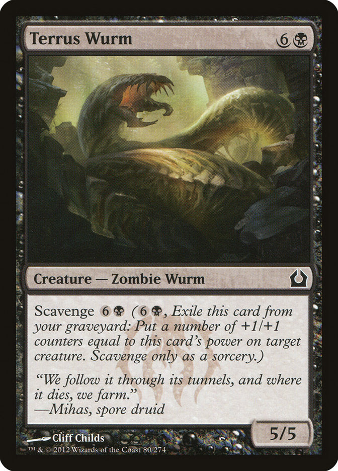 Terrus Wurm - (Foil): Return to Ravnica