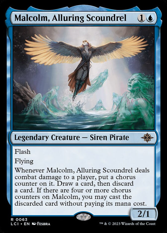 Malcolm, Alluring Scoundrel - (Foil): Lost Caverns of Ixalan