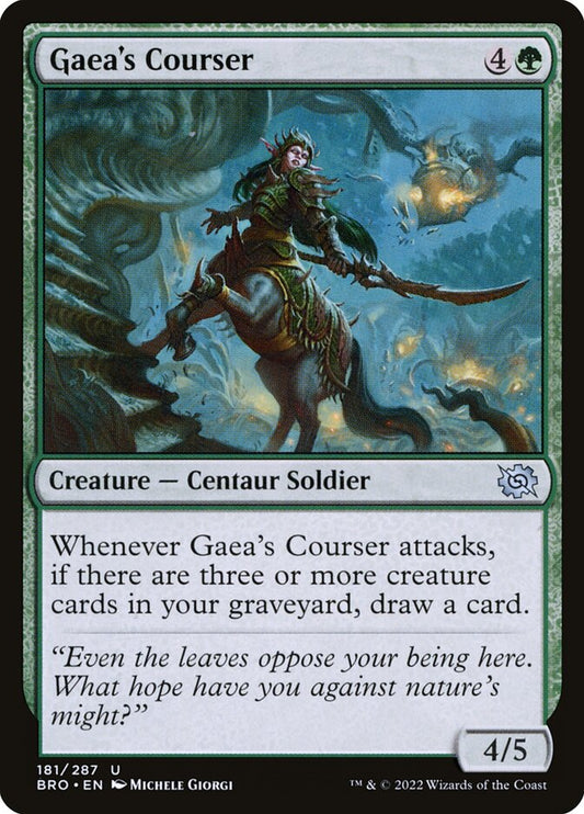 Gaea's Courser - (Foil): The Brothers' War
