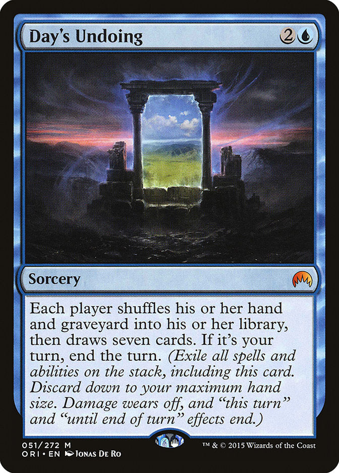 Day's Undoing - (Foil): Magic Origins