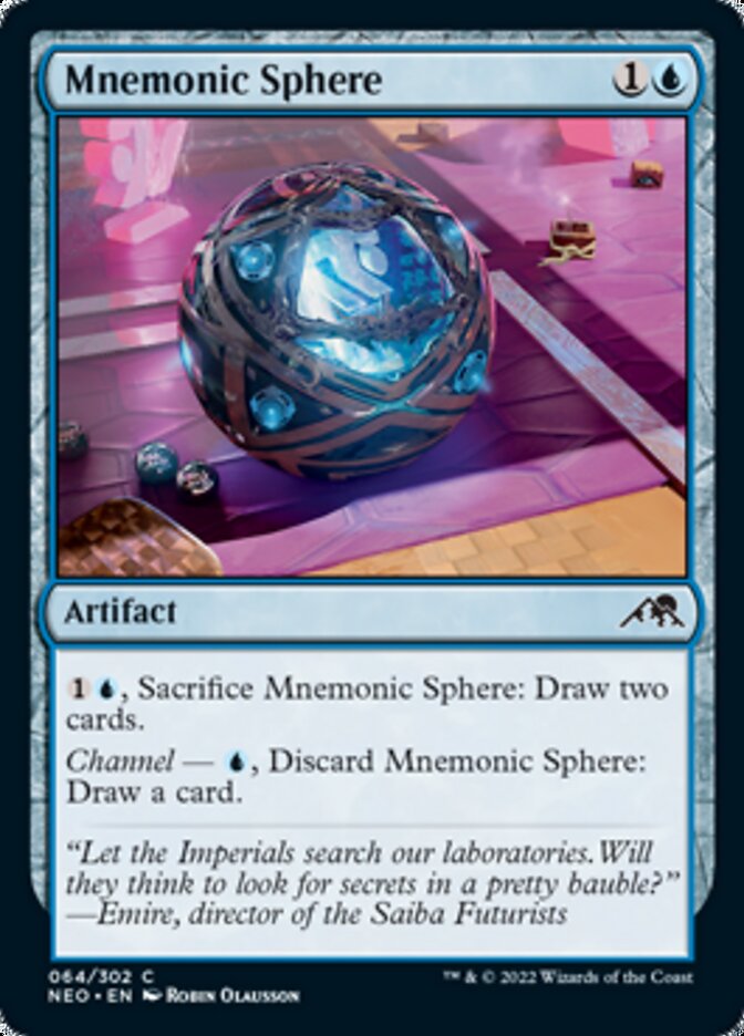 Mnemonic Sphere - (Foil): Kamigawa: Neon Dynasty