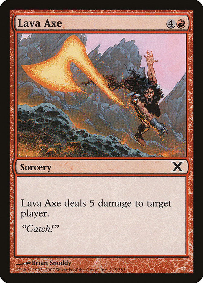 Lava Axe - (Foil): Tenth Edition