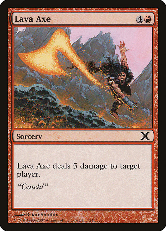 Lava Axe - (Foil): Tenth Edition