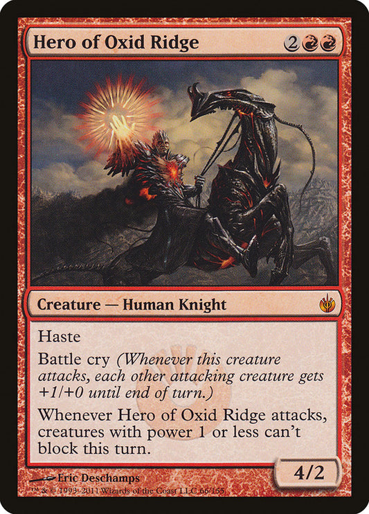 Hero of Oxid Ridge - (Foil): Mirrodin Besieged