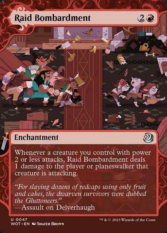 Raid Bombardment (#047) - (Foil): Wilds of Eldraine: Enchanting Tales