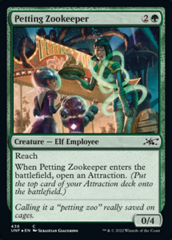 Petting Zookeeper (Galaxy Foil) - (Foil): Unfinity