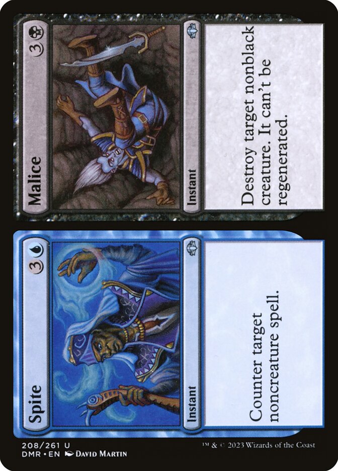 Spite // Malice - (Foil): Dominaria Remastered