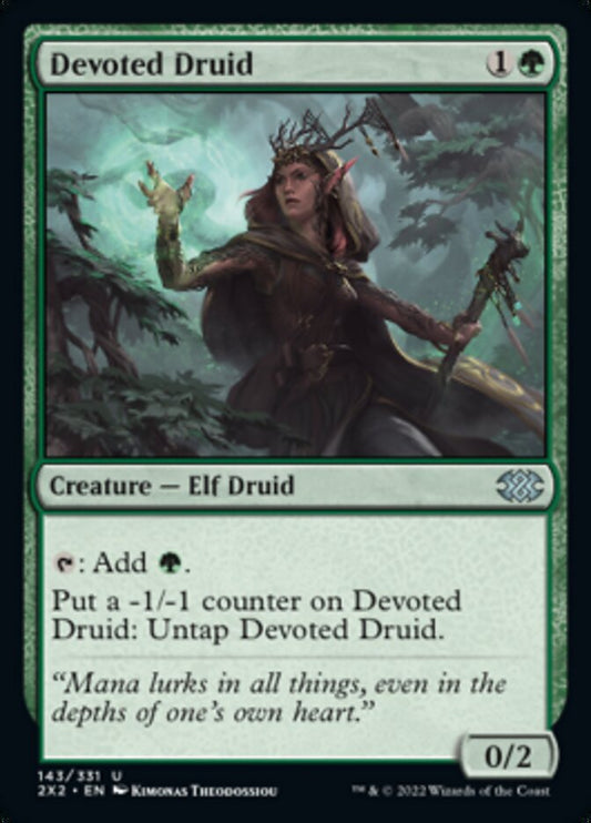 Devoted Druid - (Foil): Double Masters 2022