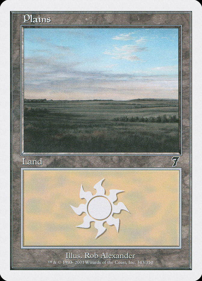 Plains (#343) - (Foil): Seventh Edition