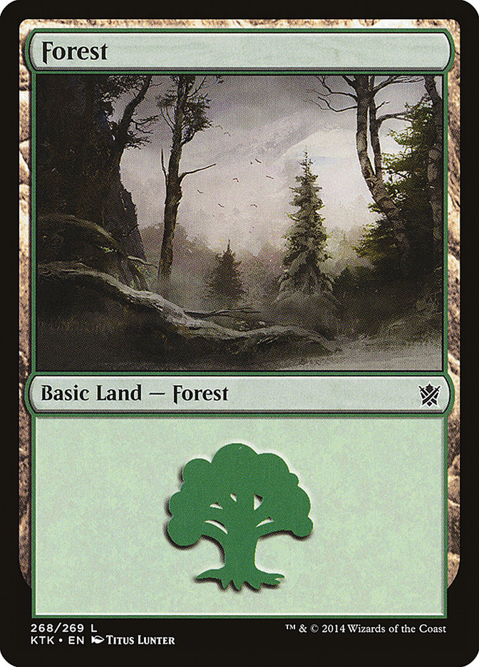 Forest (#268): Khans of Tarkir