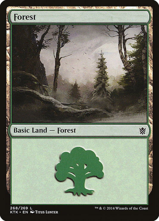 Forest (#268) - (Foil): Khans of Tarkir