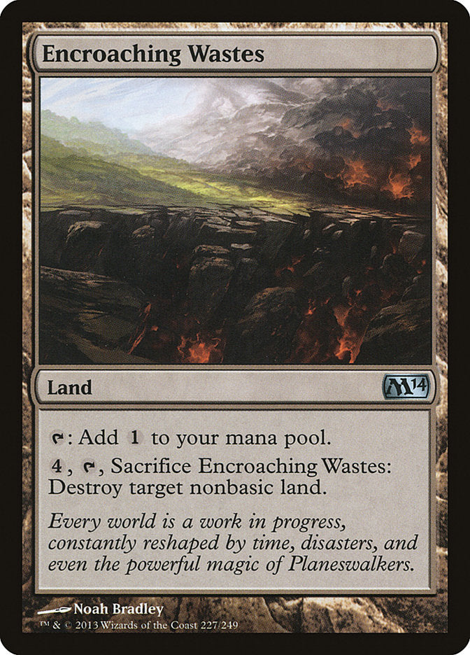 Encroaching Wastes - (Foil): Magic 2014