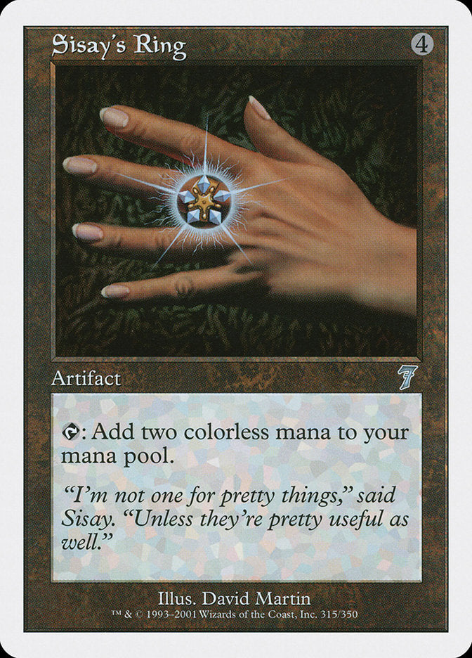 Sisay's Ring - (Foil): Seventh Edition