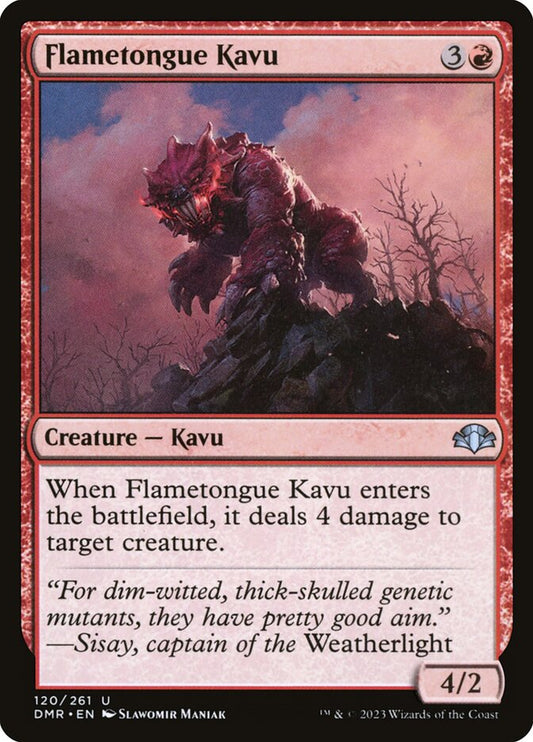 Flametongue Kavu: Dominaria Remastered
