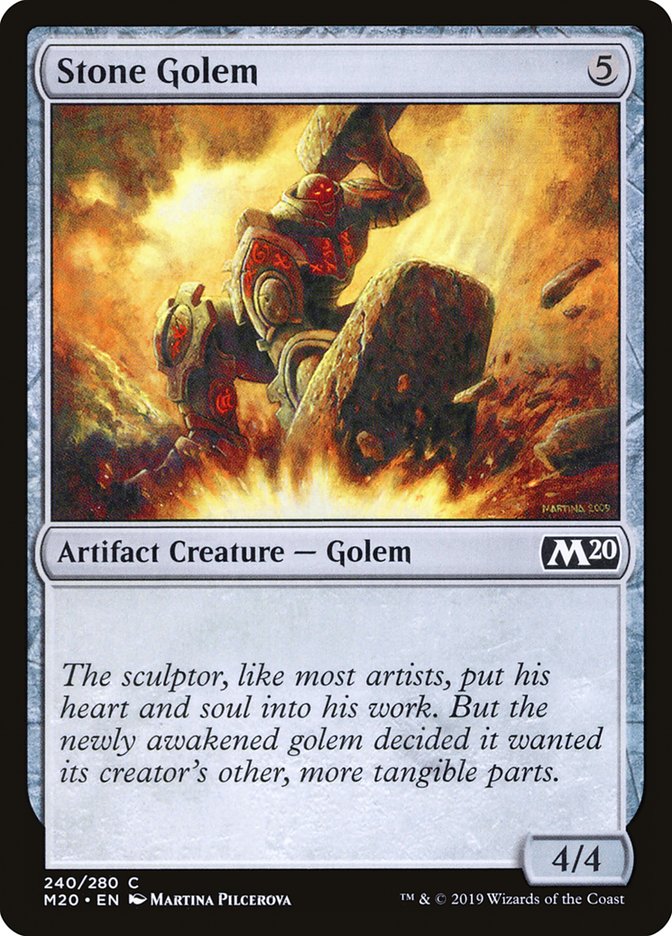 Stone Golem - (Foil): Core Set 2020