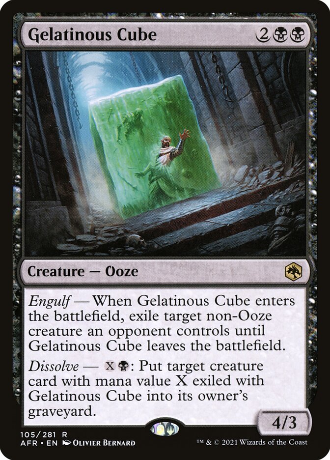 Gelatinous Cube - (Foil): Adventures in the Forgotten Realms