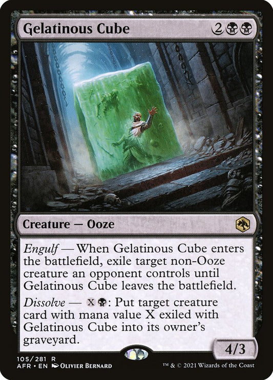 Gelatinous Cube - (Foil): Adventures in the Forgotten Realms