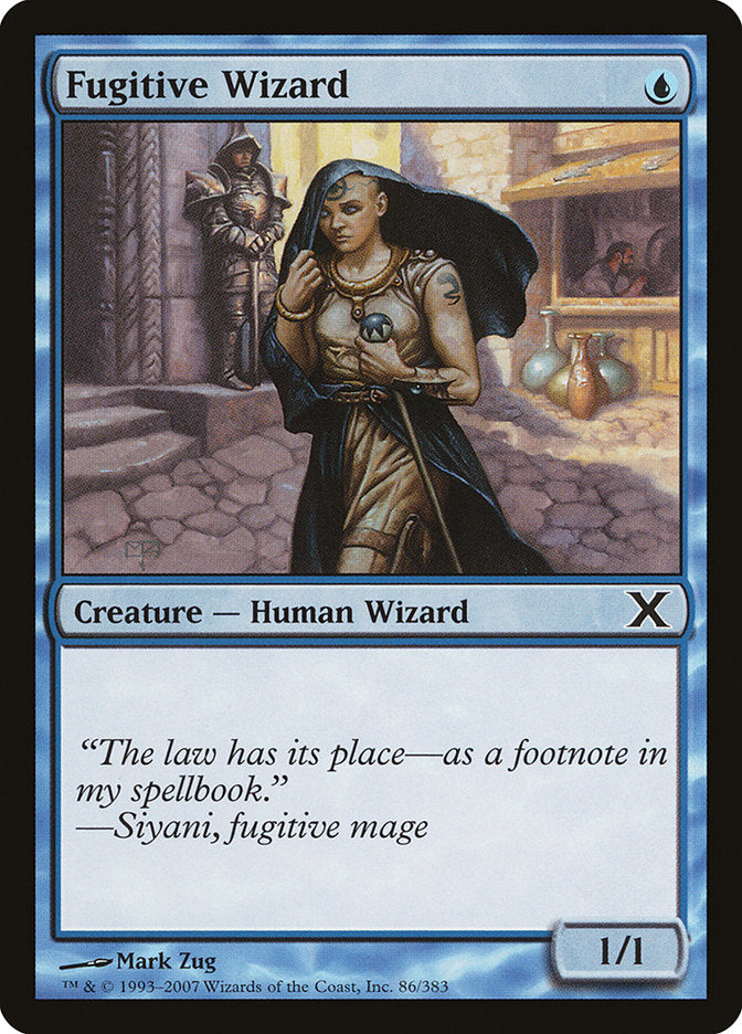 Fugitive Wizard - (Foil): Tenth Edition