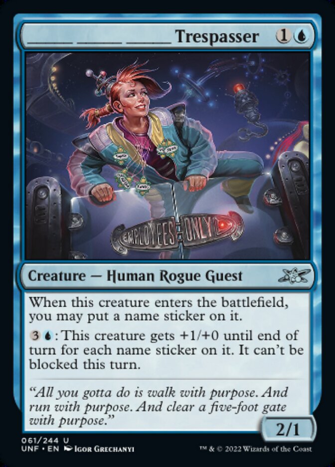 _____ _____ _____ Trespasser - (Foil): Unfinity