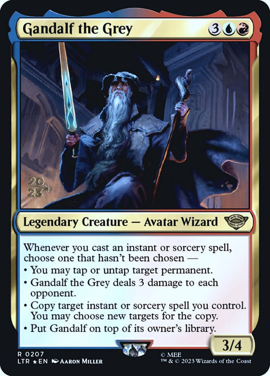 Gandalf the Grey (Prerelease) (The Lord of the Rings) - (Foil): Tales of Middle-earth Promos
