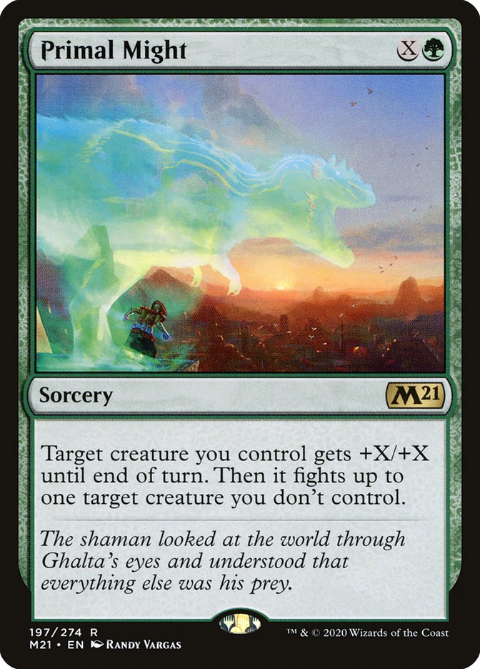 Primal Might - (Foil): Core Set 2021