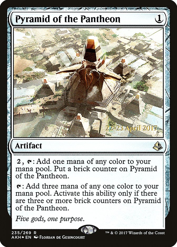 Pyramid of the Pantheon (Prerelease) (Amonkhet) - (Foil): Amonkhet Promos