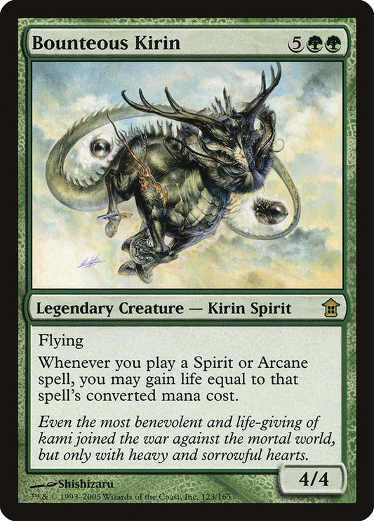 Bounteous Kirin - (Foil): Saviors of Kamigawa