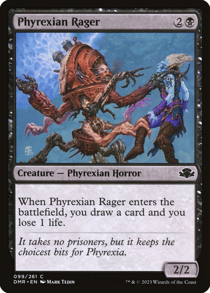 Phyrexian Rager: Dominaria Remastered