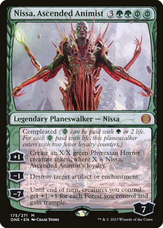 Nissa, Ascended Animist - (Foil): Phyrexia: All Will Be One