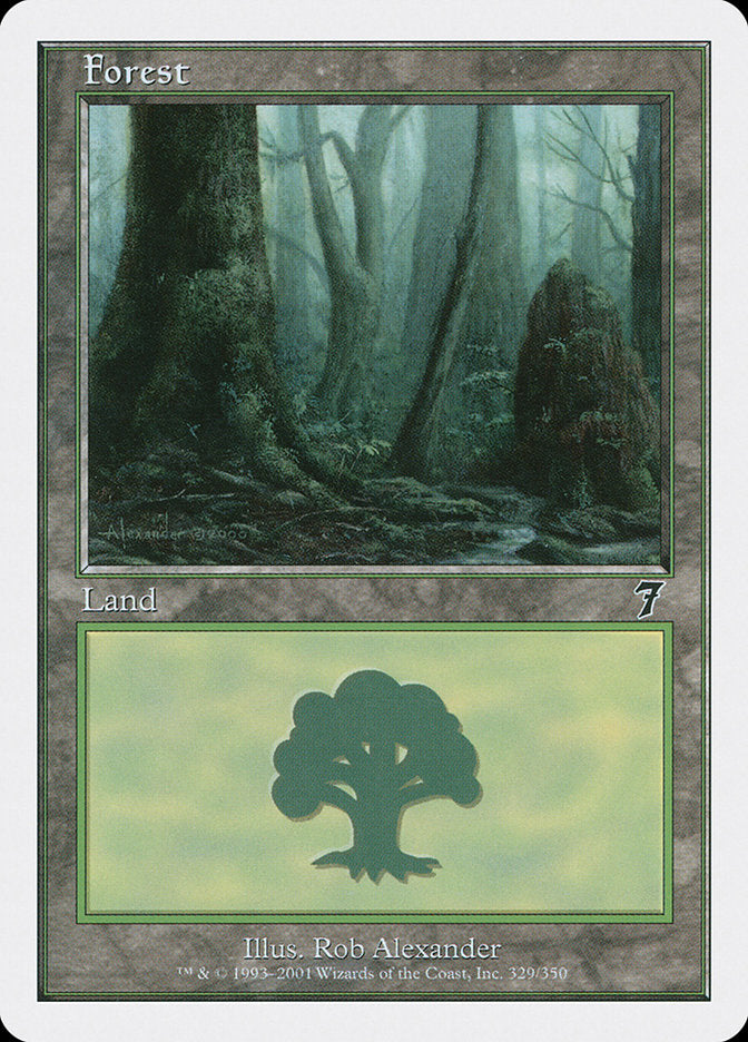Forest (#329) - (Foil): Seventh Edition