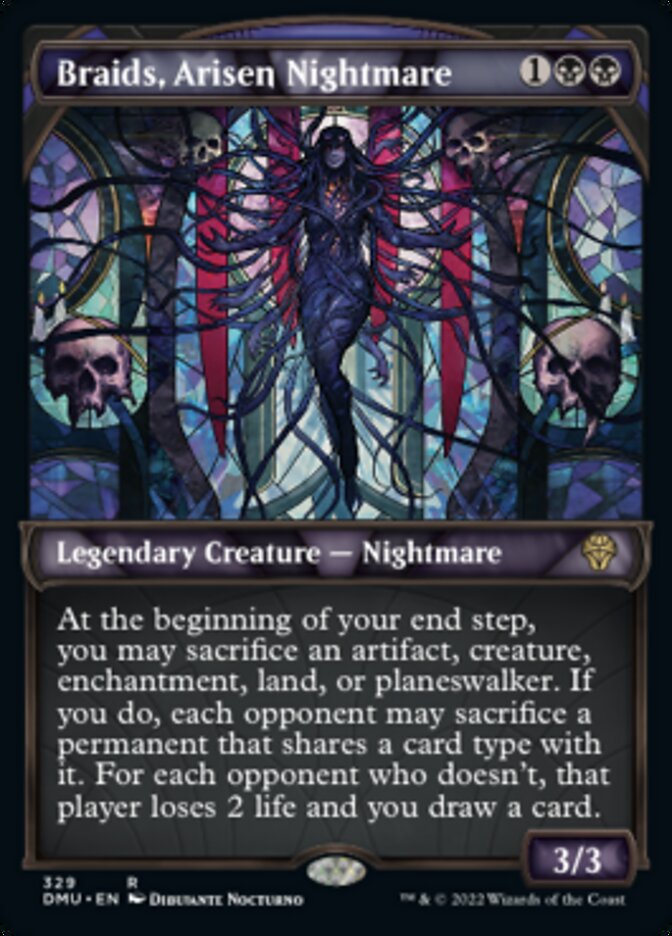 Braids, Arisen Nightmare (Showcase) (Textured Foil) - (Foil): Dominaria United