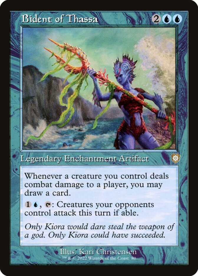 Bident of Thassa (Retro Frame): The Brothers' War Commander