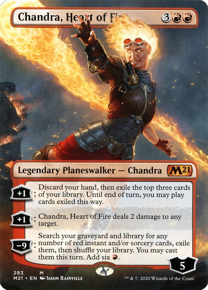 Chandra, Heart of Fire (Borderless): Core Set 2021