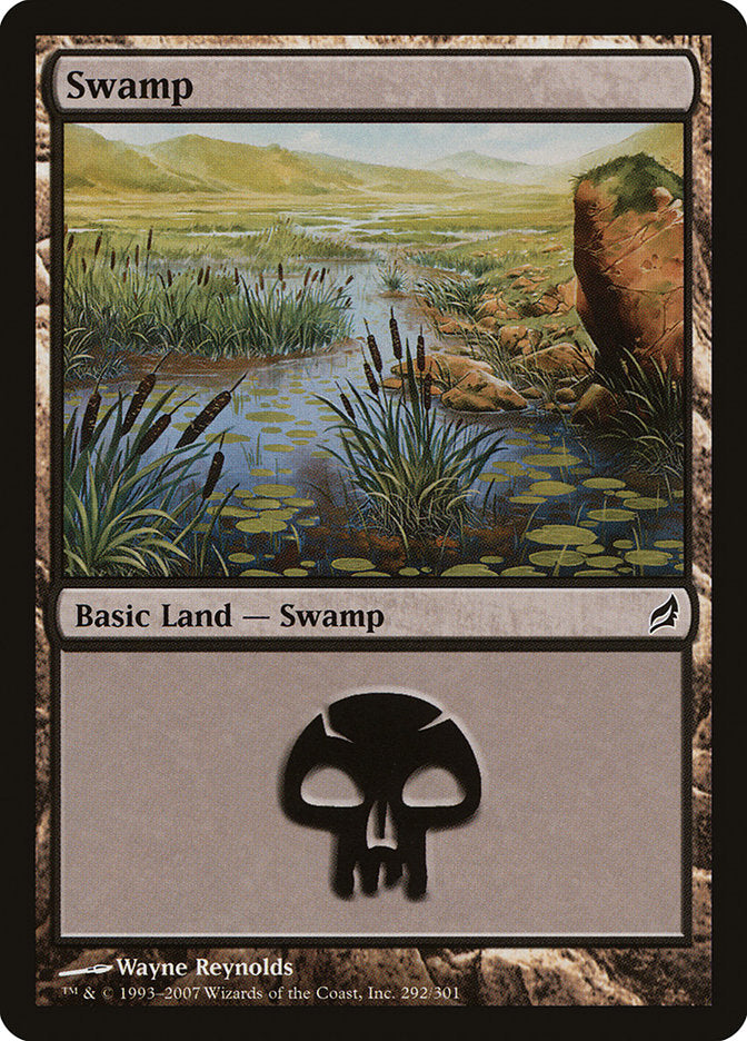 Swamp (#292) - (Foil): Lorwyn