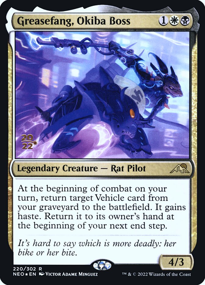Greasefang, Okiba Boss: Kamigawa: Neon Dynasty Promos