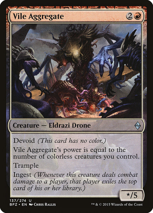 Vile Aggregate - (Foil): Battle for Zendikar