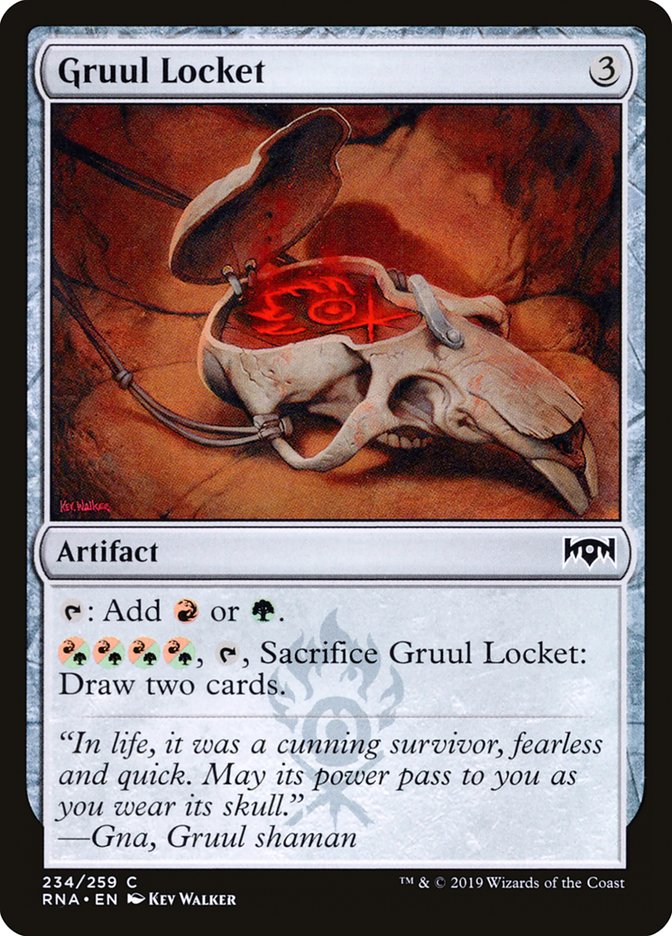 Gruul Locket - (Foil): Ravnica Allegiance
