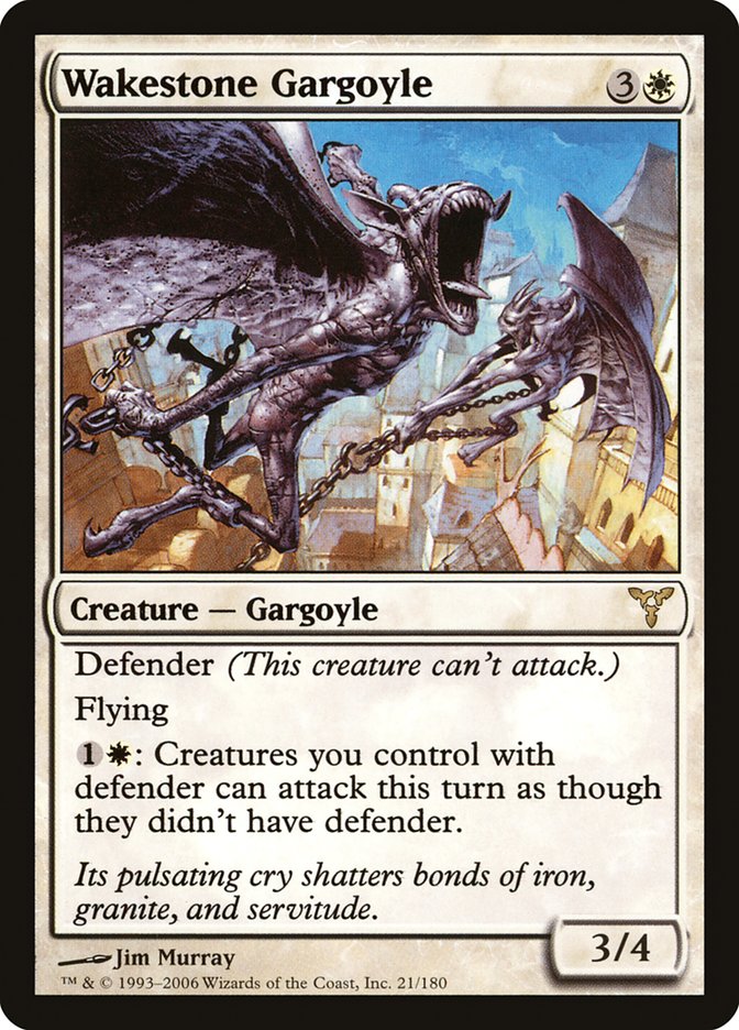 Wakestone Gargoyle - (Foil): Dissension