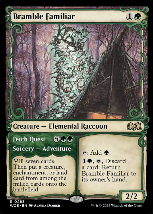 Bramble Familiar // Fetch Quest (Showcase) - (Foil): Wilds of Eldraine