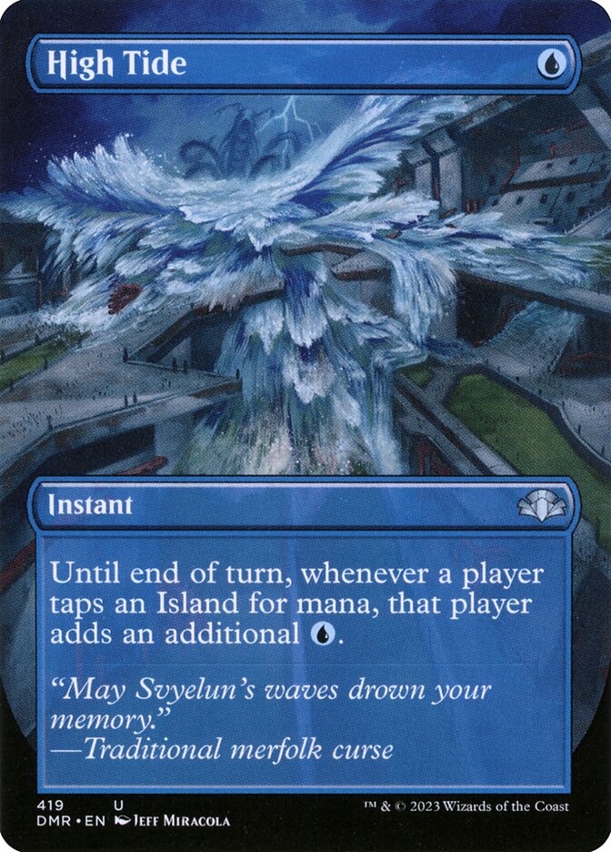 High Tide (Borderless) - (Foil): Dominaria Remastered