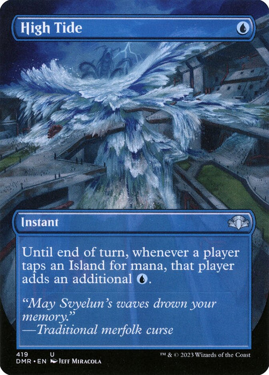 High Tide (Borderless) - (Foil): Dominaria Remastered