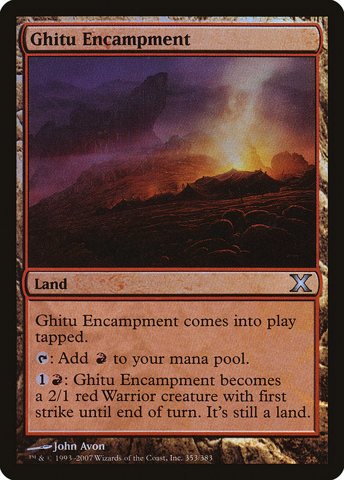 Ghitu Encampment - (Foil): Tenth Edition