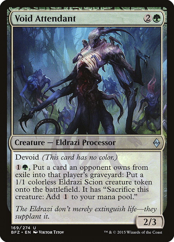 Void Attendant - (Foil): Battle for Zendikar