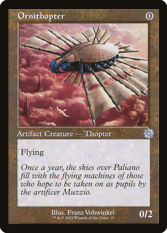 Ornithopter (#037) (Retro Frame) - (Foil): The Brothers' War Retro Artifacts