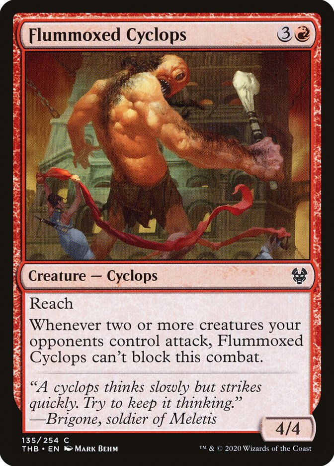 Flummoxed Cyclops - (Foil): Theros Beyond Death